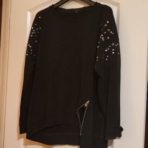 Joe's Black Groment Zipper Sweatshirt - gentle wear